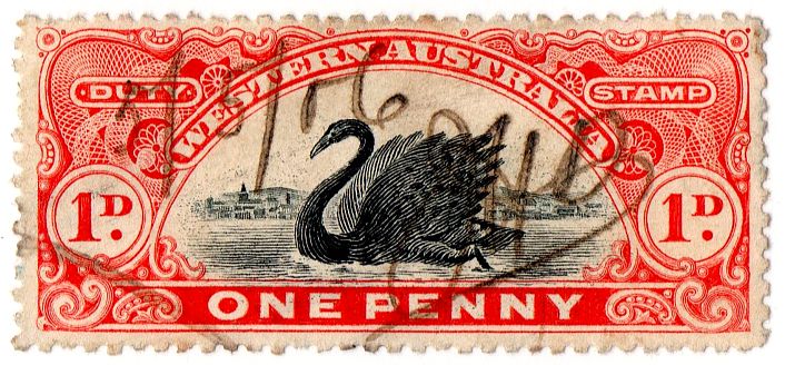 (I.B) Australia  Western Australia Revenue  Stamp Duty 1d  eBay