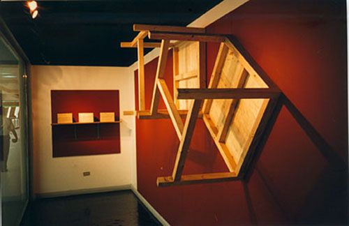 View of Roberto Chabet’s 'Psychopathology of Everyday Life' at Finale Art Gallery, SM Megamall, March 1997, courtesy of Roberto Chabet.