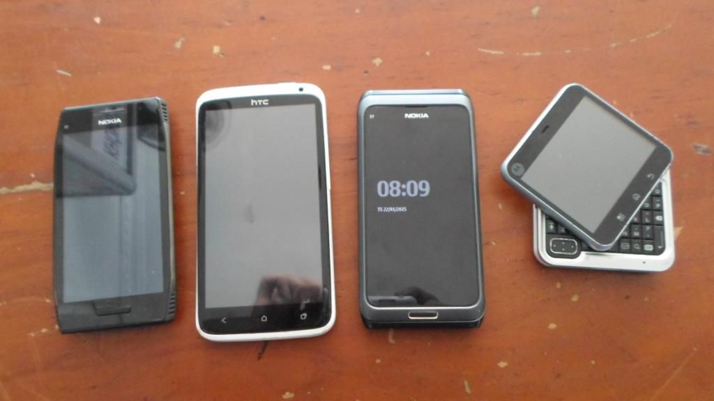 HTC one X 32G = 1T6; Nokia E7 = 1T2; X7 = 1T1; C6= 500k;  MB511 = 1T3 ............ - 1