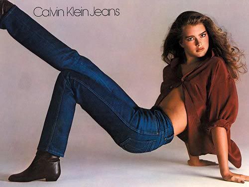 Brooke Shields in Calvin Klein jeans Pictures, Images and Photos