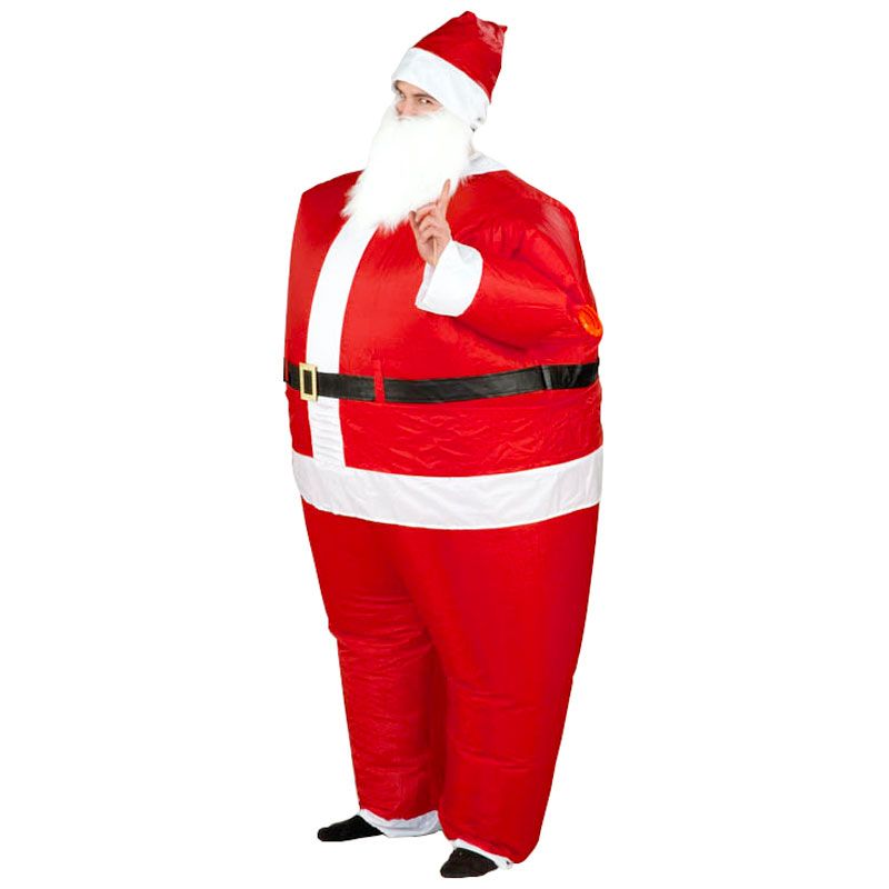 New Inflatable Santa Costume Battery Operated Christmas Xmas Fancy