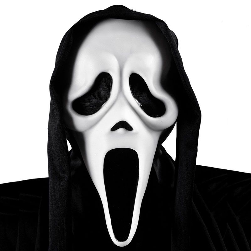 Ghost Face Head Mask Scream Emulsion White Halloween Creepy Costume