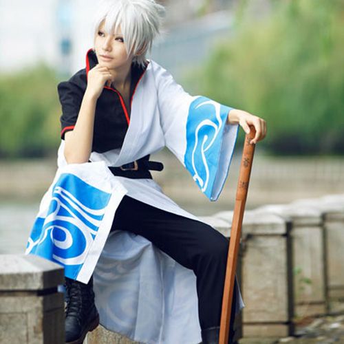 Silver Soul Sakata Gintoki Gin Tama High Quality Cosplay Costume | eBay