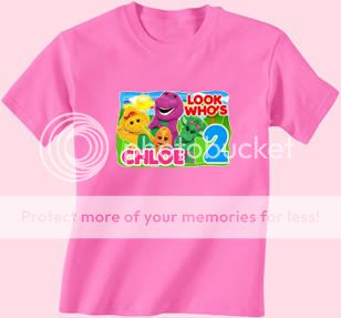 Barney Dinosaur Birthday Shirt Riff Baby Bop BJ T Shirt Personalized 