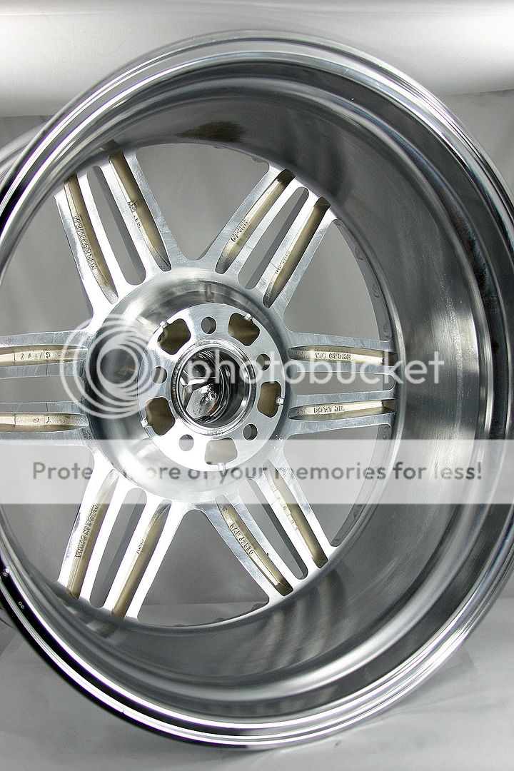 Chrome 20x8.5 Split Spoke Brabus Replica Wheel for Mercedes S CL SL 