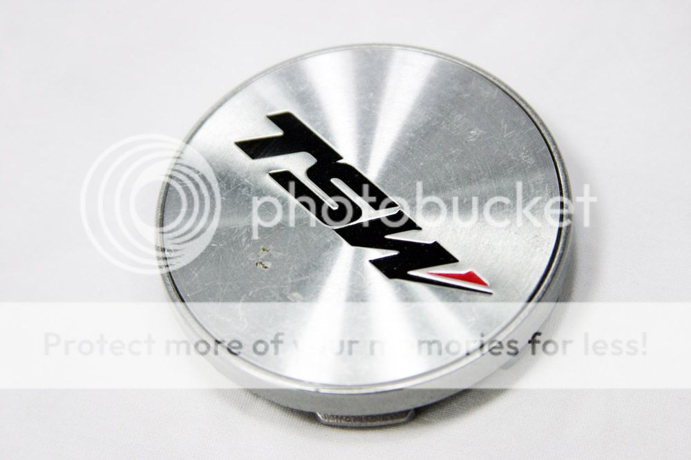 Brushed Finish TSW Center Cap   Part# MS CAP T144   64mm (W) x 16mm (T