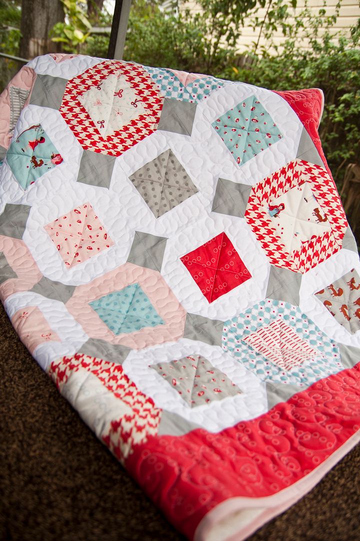 FREE Quilt pattern: Jumping Jacks jelly roll quilt by Vanessa Goertzen of Lella Boutique. Fabric is A Walk in the Woods by Aneela Hoey for Moda.