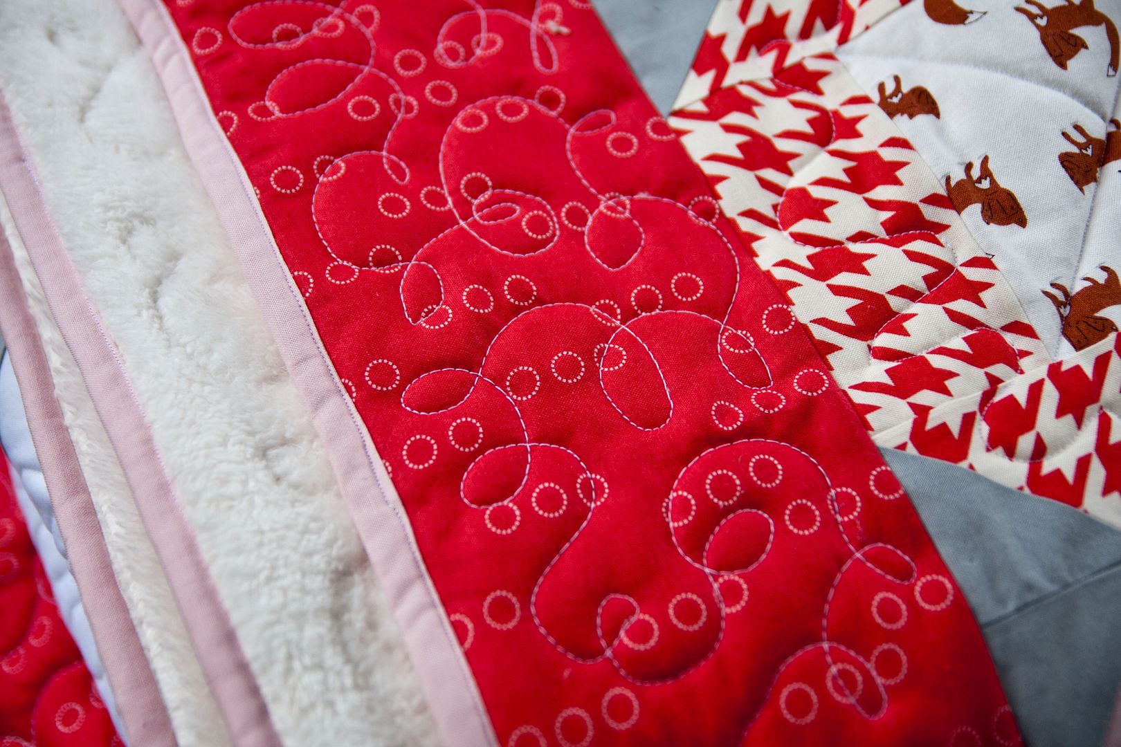 FREE Quilt pattern: Jumping Jacks jelly roll quilt by Vanessa Goertzen of Lella Boutique. Fabric is A Walk in the Woods by Aneela Hoey for Moda.